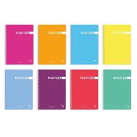 AKARURE - Pack 5 Cuadernos Tamaño Folio Con Cuadricula - Libretas de 80 Hojas - Papel Extra de 90 G - Con Margen - Tapa Extradura de Polipropileno - Colores Surtidos Aleatoriamente - details 1