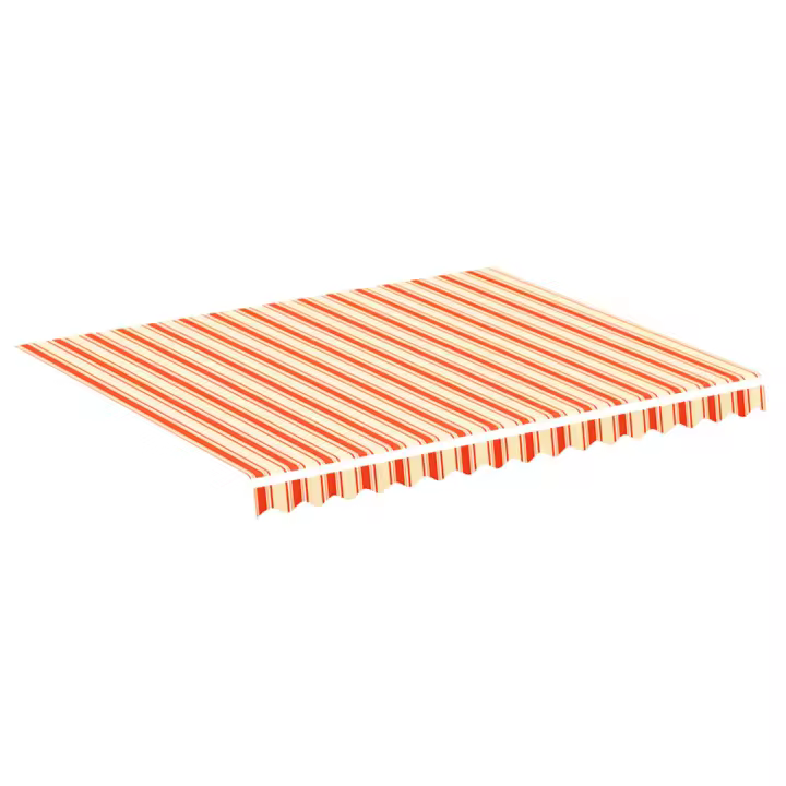 vidaXL Tela de repuesto para toldo 3x2,5 m Color Antracita, Azul y blanco, Crema Protección Rayos UV para Terraza Patio Exterior Jardín - 1