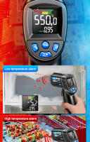 ANENG TH104 Gun Termómetro Infrarrojo Portátil -50~550℃ Con Sensor De Láser Y Pantalla VA Medidor De Temperatura Térmico Imagen Térmica Herramienta Pyrometer - details 6