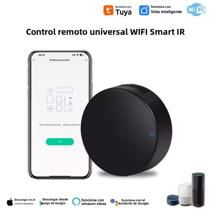 Control Remoto Inteligente WIFI Universal Para TV/Aire Acondicionado/Fan Tuya APP Compatible Con Alexa Y Google Assistant - 1