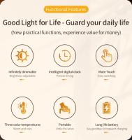 Lámpara De Noche LED Recargable Para Dormitorio Protección Ocular Para Lectura Y Sueño Iluminación Infantil Para Bebé - details 1