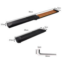 Guitarra De 6 Cuerdas Y 6 Frets Modelo Portátil De Bolsillo Entrenador De Acordes Madera De Sapele Herramienta De Práctica Para Principiantes Negro - details 5