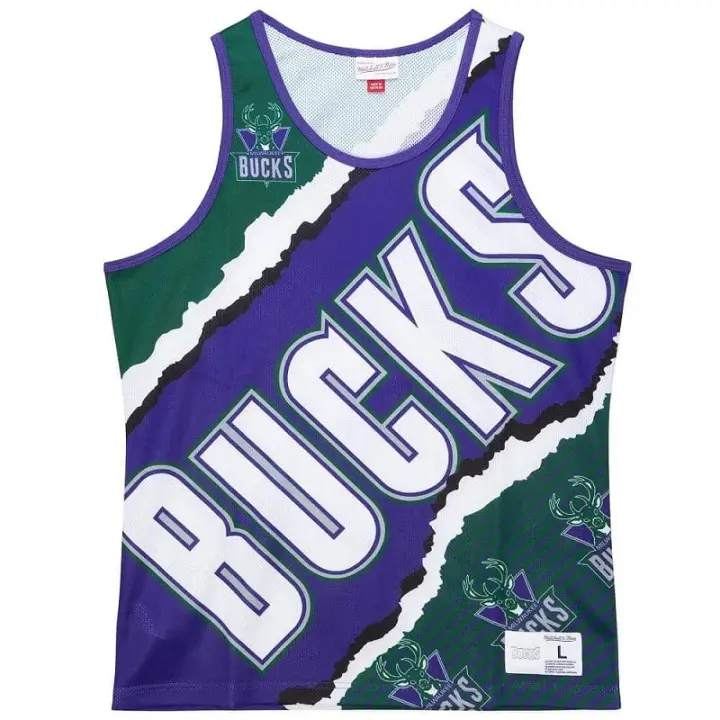 Camiseta Miwaukee Bucks Jumbotron 2 Tank  - Mitchell Ness - 1