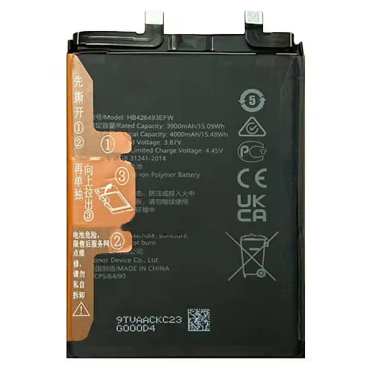 Bateria interna HB426493EFW compatible para Huawei Nova 9 SE repuesto 4000mAh - 1