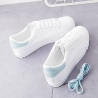 Nuevos Zapatos Planos Para Estudiantes Mujer Transpirables Moda Internet Zapatos Casuales Blancos Talla Verdadera Material PU Y Malla - details 9