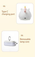 Lámpara Nocturna Recargable USB Unicornio Iluminación LED Para Habitación Decoración Luz Nocturna Infantil Con Control Remoto - details 16