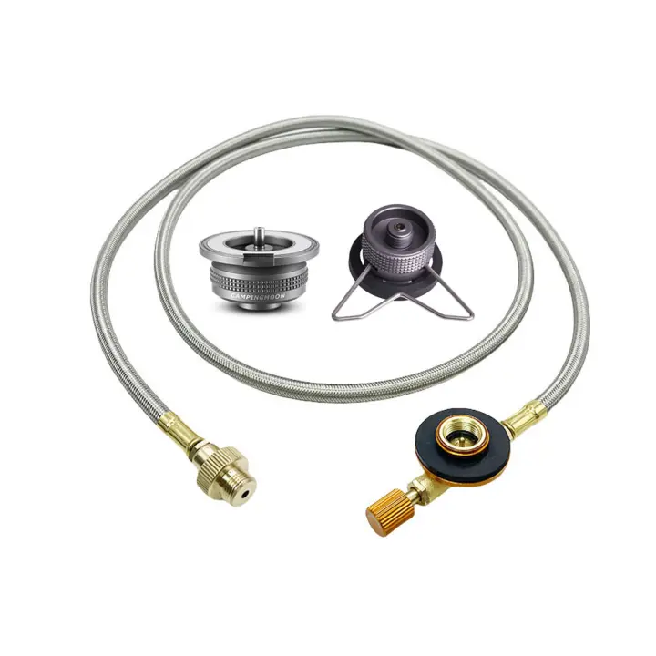 Adaptador De Conector Para Estufa De Camping Al Aire Libre Herramienta De Conversión De Gas Butano Accesorios De Cocina Al Aire Libre - 1