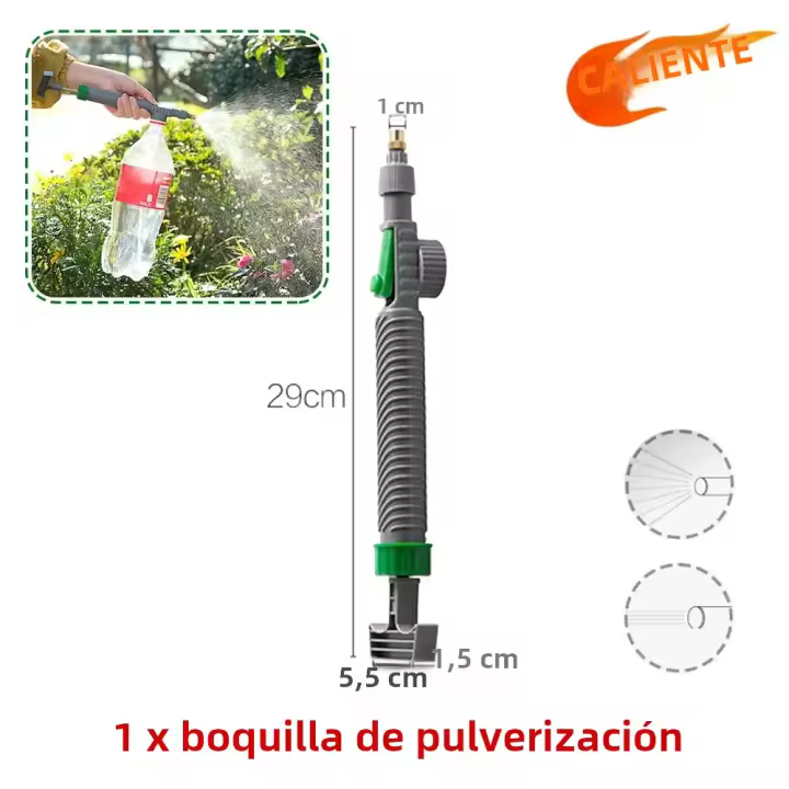 Botella De Rociador De Agua Manual 2L/3L Con Bomba De Compresión Para Jardín Rociador De Presión Para Riego Y Desinfección - 1