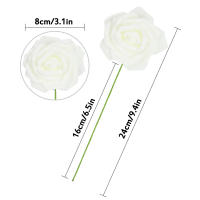 10/20/30Pcs Rosas Artificiales De EPE De 8cm Para Decoración De Boda Fiesta De Casa DIY Suministros De Scrapbook - details 10