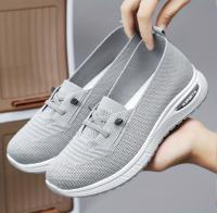 Zapatos Casuales Para Mujer En Color Rosa Zapatos De Malla Transpirables Y Moda Para Caminar Y Correr Zapatillas Planas Vulcanizadas 2024 - details 7