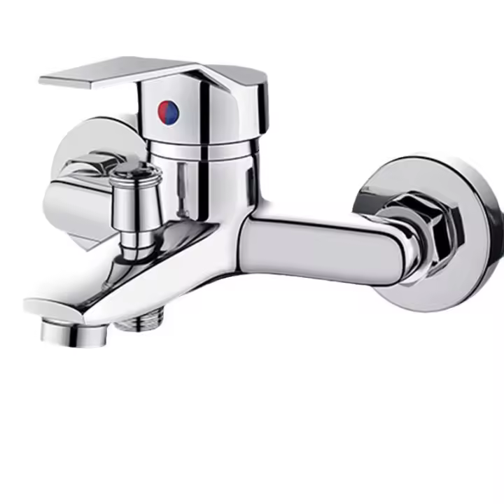 BIT Grifo de Baño Monomando - Grifo con Acabado Cromado - Mezclador Agua Fría y Caliente - Boquilla Fija - Grifo Ideal para Bidé, Lavabo Baño - Alto 10,5 cm x Profundo 13,5 cm - 1