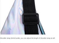 Nueva Bolso De Cintura Holográfica Para Mujer Y Niñas Bolsa De Viaje De Playa Con Lazo PU Casual Sin Estampado Tipo De Bolsa: Bolso De Cintura Unisex - details 14