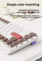 Teclado Mecánico EWEADN MK68 Inalámbrico 3 Modos Bluetooth Mini Silentio 68 Teclas Keycaps PBT Set De Teclado Y Ratón Para Oficina Y Gaming Regalos Para PC - details 6
