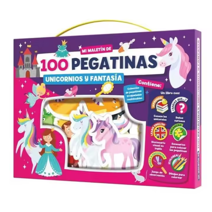 MALETIN FANTASIA 100 PEGATINAS PTC017 &lt; - 1
