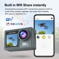 Cámara de acción de doble pantalla, 5K, 30fps, 4K, 60fps, 170 °, gran angular, 30m, impermeable, deportiva, Control remoto, buceo en bicicleta - details 3