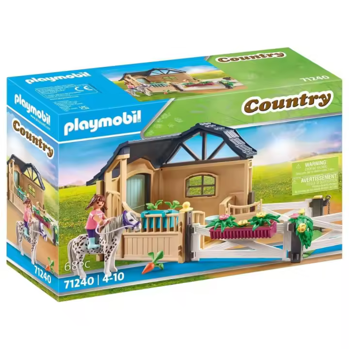 Playmobil establo extensión (71240) Country con figura de niña y poni - 1