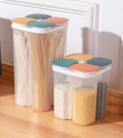 Caja De Almacenamiento De Cereales 1.5/2.3L Juego De Botellas Selladas Con Tapa Para Granos Noodles Té Alimentos Frescos Contenedor Para La Cocina - details 6