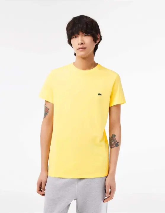LACOSTE CAMISETA BASICA LACOSTE AMARILLO - 1