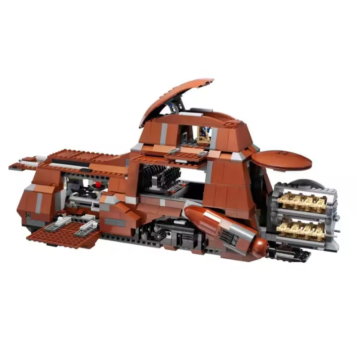 Bloques De Construcción DIY 1338pcs MOC Containerizado Batalla Droides Transporte De Tropas Federación Comercial MTT 7662 Juguetes Para Adultos - 1