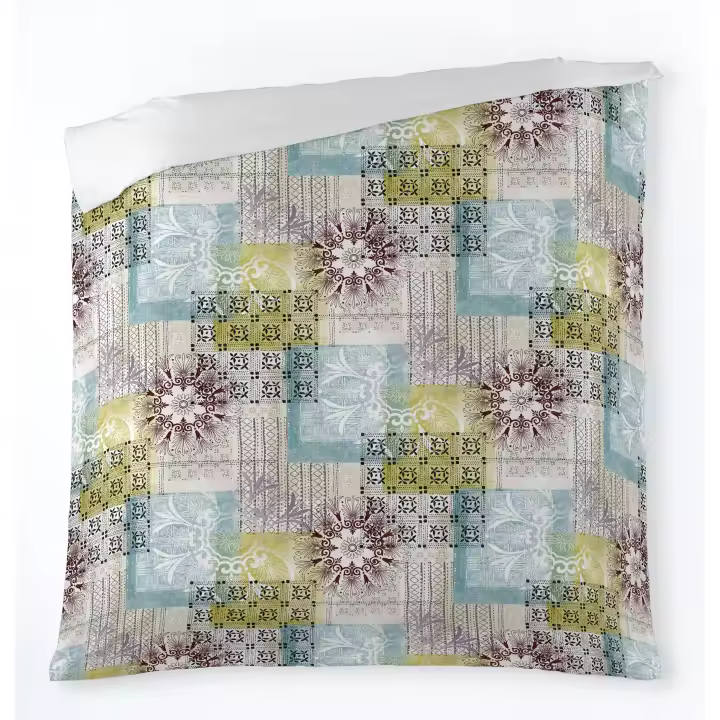 FUNDA NÓRDICA ESTAMPADA DORIAN (1 PIEZA) - IMPRESIÓN DIGITAL - CAMA DE 135/140 CM - PARTE ESTAMPADA 100% ALGODÓN - PARTE LISA 50% ALGODÓN / 50% POLIÉSTER - 144 HILOS - Fijalo - 1