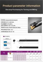 LIHAOPING Herramienta De Torneado Interno MTQNR S16Q S20R S25S-MTQNR16 Soporte De Torno Cortador TNMG Acero De Aleación Dureza HRC42-46 - details 4