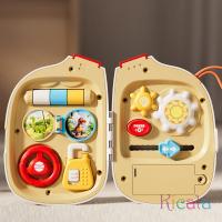 Juguete Educativo Montessori Tablero Ocupado Con Actividades Sensoriales Para Bebés Teléfono De Juguete Con Musica Y Funciones Simuladas Juguete De Viaje Multifuncional Para Niños Aprendizaje Preescolar - details 4