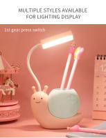 Lámpara De Mesa Infantil Con Diseño De Caracol Luz Nocturna USB Recargable LED Protección Ocular Para Lectura Con Pluma - details 9
