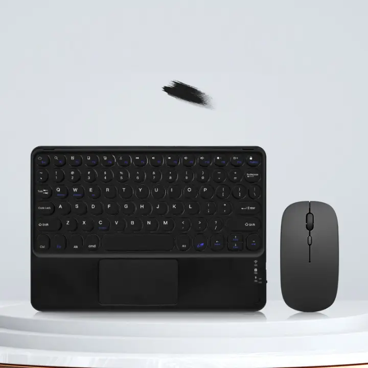 Teclado de tableta with Español Trackpad, inalámbrico, recargable, compatible con Bluetooth, teclados magnéticos para iPad, Samsung - 1