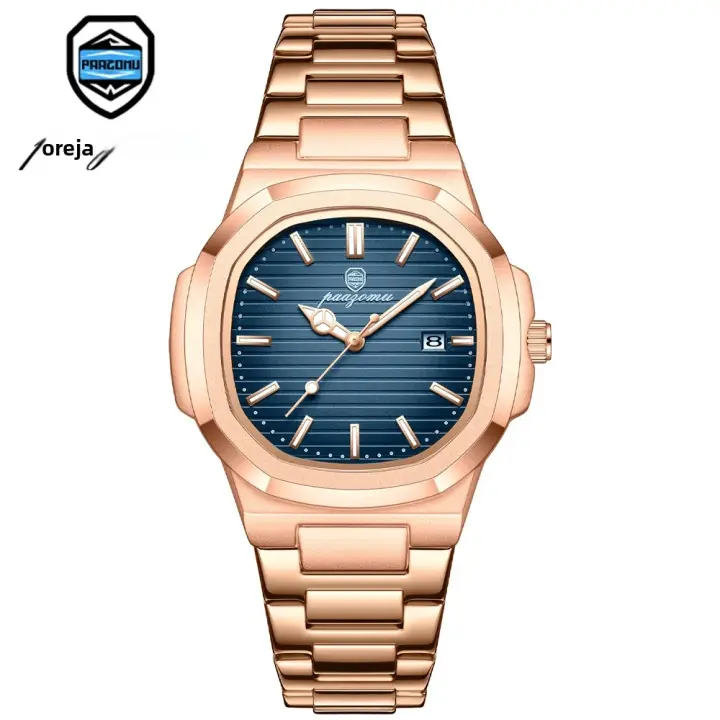 Reloj De Cuarzo Para Hombre 2025 Resistente Al Agua Moda Y Casual Cronógrafo Reloj De Pulsera De Lujo De Marca Top Paazomu - 1