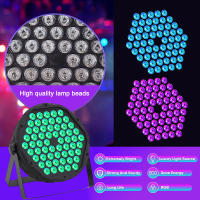 Luz De Escenario LED RGB 60 LEDs DMX512 Paralelo Plano Efectos Multifuncionales Estroboscópico Para Fiesta Boda DJ Disco - details 1