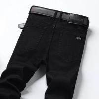 Wthinlee Jeans Para Hombre Negocios Casual Stretch Denim Azul Y Negro Trasero Recto Moda Primavera Verano Ropa De Marca - details 22