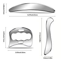 Herramienta De Masaje Gua Sha En Acero Inoxidable Herramienta De Scraper Muscular Terapia Física Herramientas De Gua Sha Para Músculos - details 4