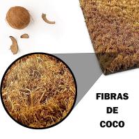 Felpudo Para Puerta Entrada de Casa Base Goma Antideslizante Material Fibra de Coco 100% Natural Decoración Hogar 40 x 60 cm Alfombrilla Fibra de Coco Original y Divertida - details 0