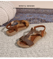 Nuevos zapatos de playa de alta gama de verano, ligeros, de lujo, a la moda, con diamantes de imitación, zapatos casuales para mujer, sandalias planas con banda elástica y punta con clip - details 29