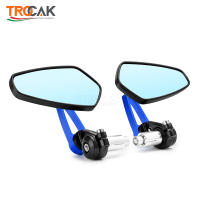 Espejo Retrovisor Para Motocicleta Universal 7/8 Pulgadas Manija De Manillar Vidrio Azul Espejo Lateral De Retrovisores - details 9