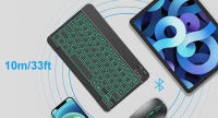 Teclado Y Ratón Bluetooth Retroiluminado De 10 Pulgadas Para iPad Compatible Con IOS Android Windows Teclado Inalámbrico Con Retroiluminación Para IOS Android Windows - details 1