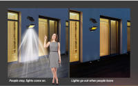 Luz Solar Recargable Con Sensor De Movimiento Exterior 1/4/6 COB Luz De Pared Impermeable Emergencia Calle Jardín Porche LED - details 4