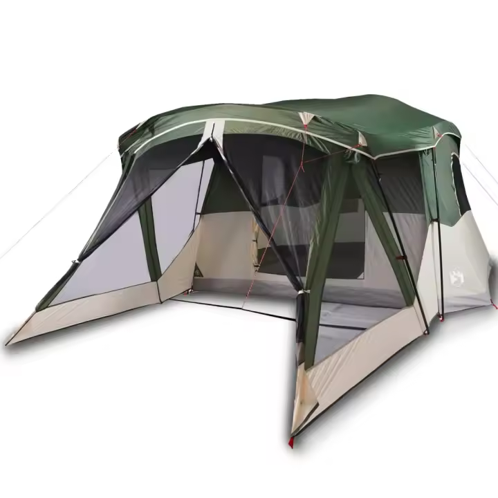 vidaXL Tienda de campaña con porche 4 personas impermeable Color Azul,  orange,  Verde y mas - 1