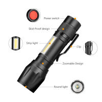 Linterna Portátil Mini Q5+COB Con Luz Fuerte Recargable USB Modos 3 Linterna De Camping Al Aire Libre Antigolpes Y Impermeable - details 10