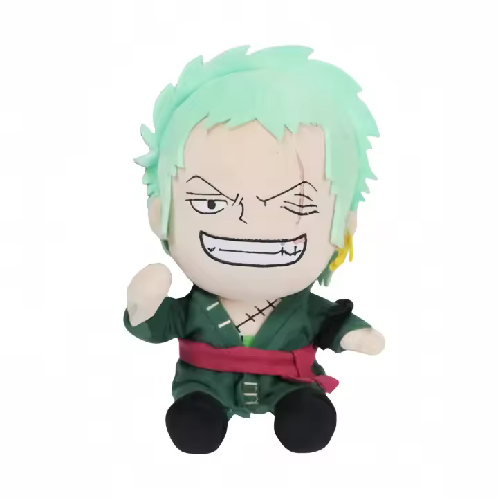 Muñeco De Peluche De 25cm De Anime Japonés One Piece Figura De Dibujos Animados Luffy Chopper Ace Roronoa Zoro Regalos Para Niños En Navidad - 1