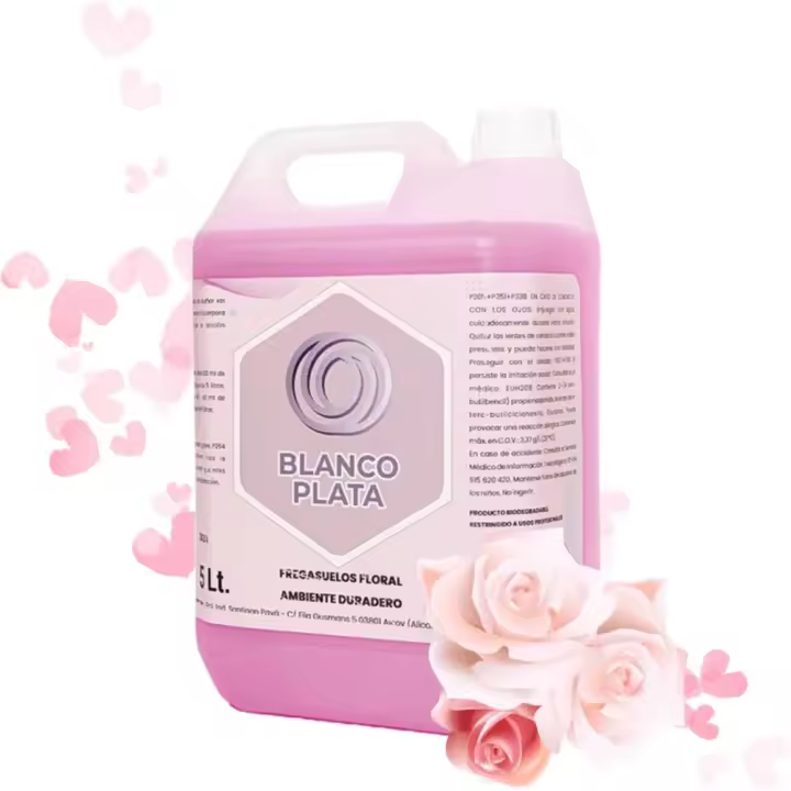 Fregasuelos perfumado aroma Floral Blanco Plata Aroma duradero Limpia y Abrillanta Secado Rápido - 1