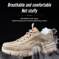 Botas De Seguridad Para Hombre Y Mujer Antideslizantes Transpirables Con Punta De Acero Ligeras Y Respirables Para Trabajo - details 2