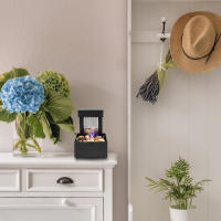 Fuente De Mesa Relajante Para Interiores Con Luz Y Operada Por USB/Batería Fuente De Agua Para Decoración De Escritorio Estilo Pastoral EU Plug - details 12