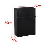 Caja De Correo Retro De Seguridad Con Cerradura Para Exterior Instalación En Pared Caja De Cartas Para Puerta Delantero Material Metálico - details 5