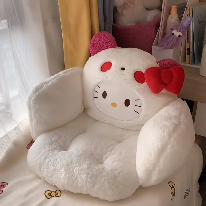 Cojín De Asiento Hello Kitty Para Oficina Y Estudio Cojín De Piel Suave Para Dormitorio Y Aula Estilo Anime Sanrio - 1