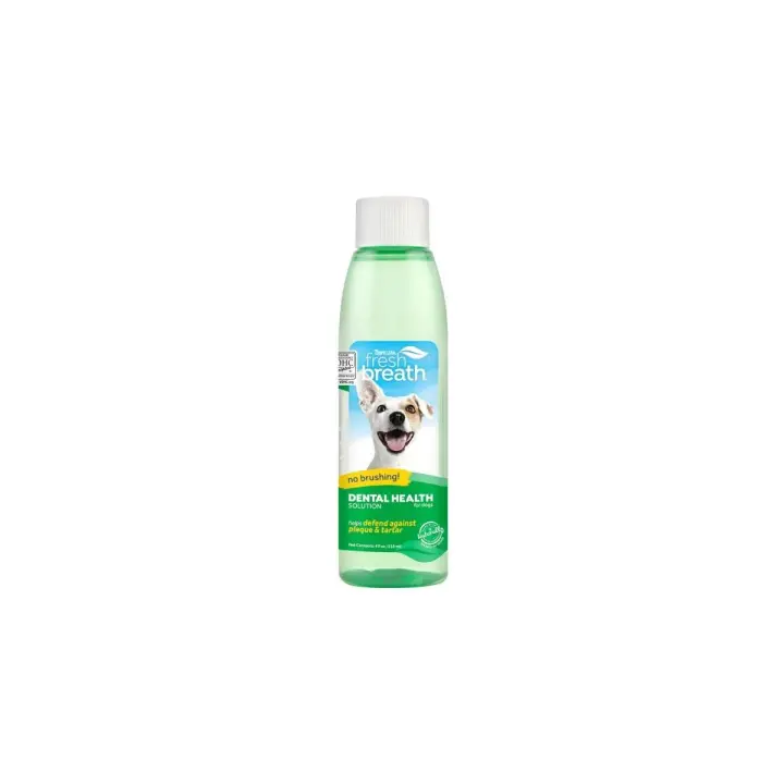TROPICLEAN FRESH BREATH SOLUCION HIGIENE DENTAL PERROS 473ML - 1
