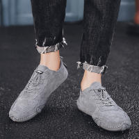 Zapatos Casuales Para Hombre CLOHOO De Cuero Genuino Ligeros Antideslizantes Para Exterior Caminar Conducir Sin Tacón - details 12