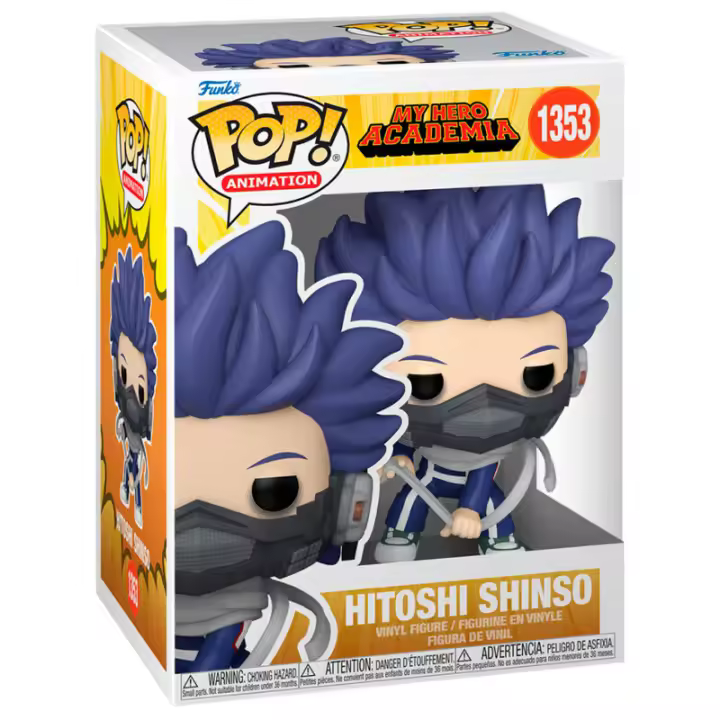 Figura Pop My Hero Academia Hitoshi Shinso-Figura de Vinilo Coleccionable - Idea de Regalo- Mercancia Oficial - Juguetes para Niños y Adultos - Movies Fans - Muñeco para Coleccionistas y Exposición - 1