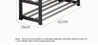 Estante De Zapatos CC De 4 Capas Plástico Para Armado Creativo Para Hogar Y Dormitorio Almacenamiento En Puerta Componentes De Armario De Zapatos Organizador De Espacio - details 12