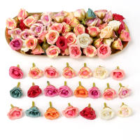 20/50Pcs Rosas Artificiales 2CM Flores Falsas Para Decoración De Hogar Jardín Bodas DIY Scrapbook Guirnalda Regalo Accesorio - details 6